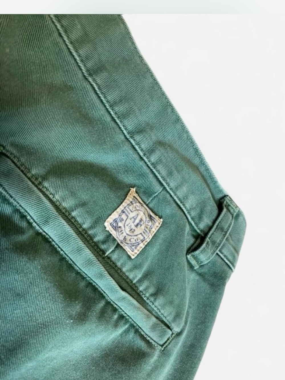 Vintage Abercrombie & Fitch 1982 Men’s Green Chino Shorts Size 36 - Picture 4 of 6